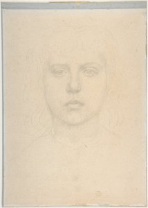 Studio di testa di ragazza