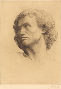 Testa di un uomo da Alphonse Legros