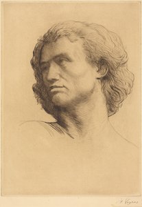 Testa di uomo da Alphonse Legros