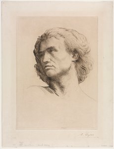 Testa di un uomo da Alphonse Legros