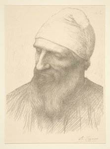 Testa di un uomo da Alphonse Legros