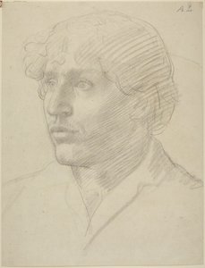 Studio di testa di uomo