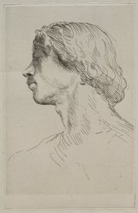 Testa di un modello da Alphonse Legros