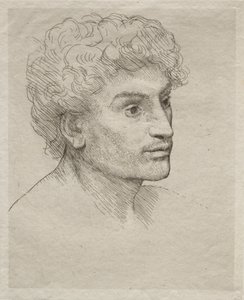 Testa di un giovane uomo da Alphonse Legros