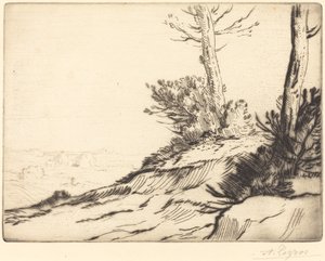 Collina con cespugli (La butte aux brousailles) da Alphonse Legros