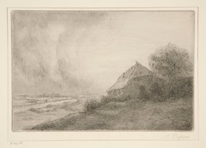 La Masure sur la Colline da Alphonse Legros