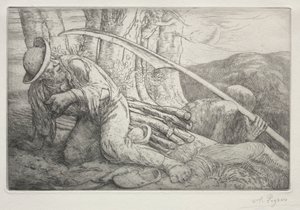 La Morte e il Boscaiolo (Quinta Tavola) da Alphonse Legros