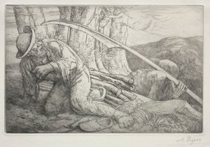 La morte e il boscaiolo, 5a tavola da Alphonse Legros