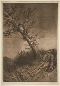 La morte del vagabondo da Alphonse Legros