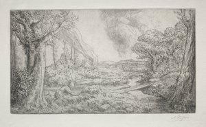 Paesaggio (Paysage) da Alphonse Legros