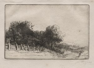 Paesaggio (Un Paysage) da Alphonse Legros
