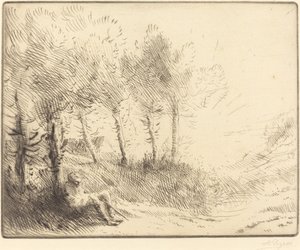 Paesaggio da Alphonse Legros