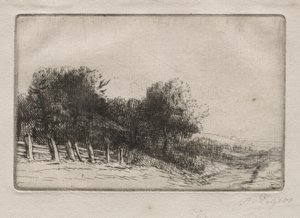 Paesaggio Un Paysage da Alphonse Legros