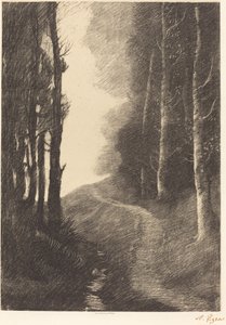 Paesaggio con betulle da Alphonse Legros