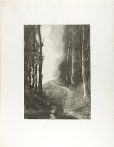 Paesaggio con betulle da Alphonse Legros