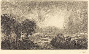 Paesaggio con tempesta da Alphonse Legros