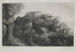 Paesaggio con edifici