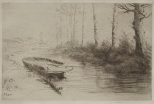 Il canale: Effetto del mattino da Alphonse Legros