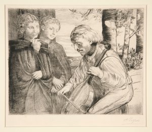 Il Suonatore di Viola da Alphonse Legros