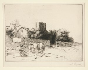 Il muro del presbiterio da Alphonse Legros