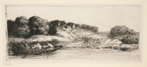 Le paysage au bateau