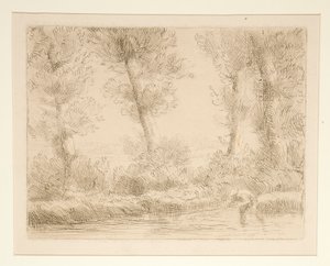 Les bords de la Liane (Le rive della Liane) da Alphonse Legros