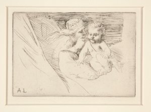 Mab e Cupido da Alphonse Legros