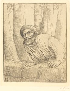 Uomo che scala un muro da Alphonse Legros