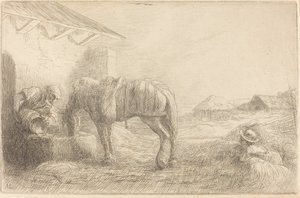 Uomo che abbevera un cavallo (Homme abreuvant un cheval)