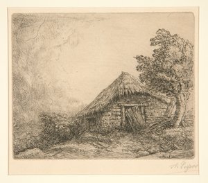 Cottage su una collina da Alphonse Legros