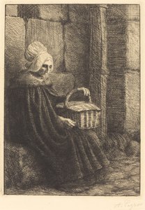 Contadina di Boulogne detta La donna con il cesto da Alphonse Legros