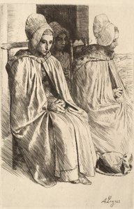 Contadine dei dintorni di Boulogne da Alphonse Legros