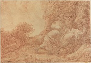 Contadino e asino da Alphonse Legros
