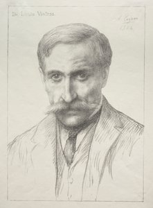 Ritratto del Dr. Louis Vintras da Alphonse Legros