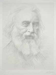 Ritratto di Henry Wadsworth Longfellow (seconda tavola) da Alphonse Legros