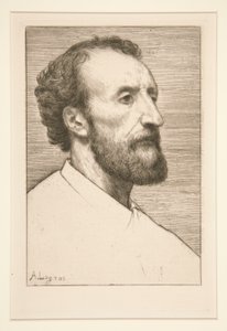 Ritratto di Jules Dalou da Alphonse Legros