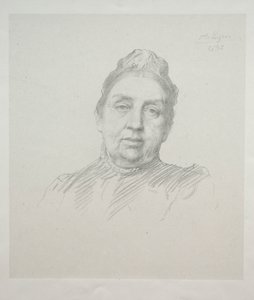 Ritratto di Madame Kemp, vista frontale (3ª lastra)