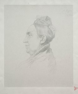 Ritratto di Madame Kemp di Profilo, 2° Piatto da Alphonse Legros