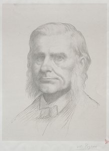 Ritratto di Thomas Huxley (2ª tavola) da Alphonse Legros