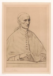 Ritratto del cardinale Henry Eduard Manning, arcivescovo di Westminster da Alphonse Legros