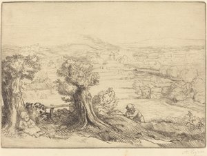 Ricordo di una valle in Borgogna da Alphonse Legros