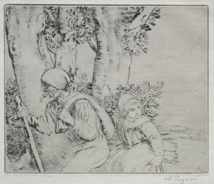 Ritorno dal campo (seconda tavola) da Alphonse Legros