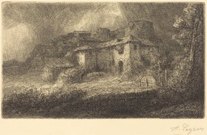 Rovine di un castello da Alphonse Legros