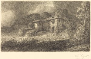 Rovine di un castello da Alphonse Legros