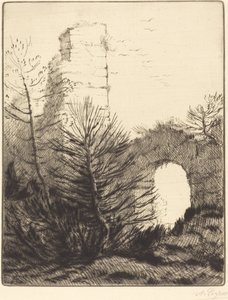 Rovine di un monastero da Alphonse Legros
