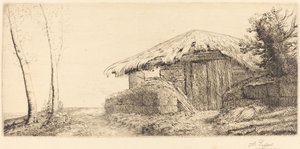 Capanna del Pastore su un Pendio da Alphonse Legros