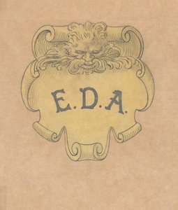 Studio per una targhetta in bronzo per Edward D. Adams, ca. 1892