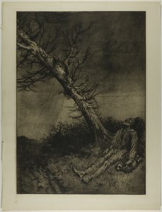La morte del vagabondo da Alphonse Legros