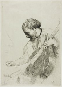 Il contrabbassista da Alphonse Legros