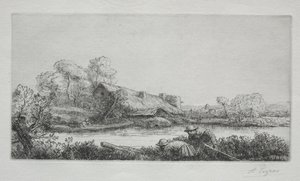 La fattoria sul fiume: effetto della sera da Alphonse Legros
